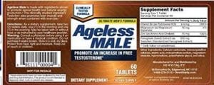 Ageless Male Instructions