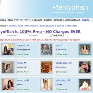 Plenty Of Fish Dating Website Login