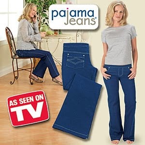 pajama jeans size chart