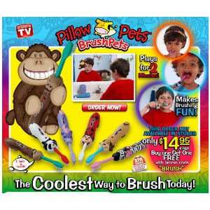 Pillow pets brush pets best sale