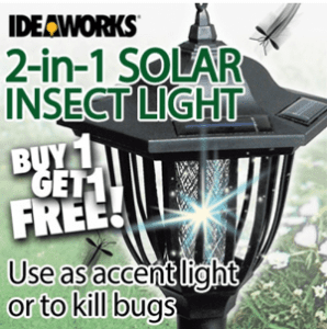 Does the 2 in 1 Solar Insect Light Work?